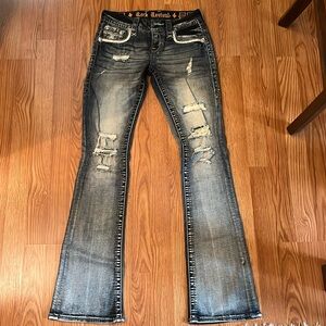 Rock Revival Betty Boot cut Jeans, Size 25, Inseam 33 1/2 worn once.